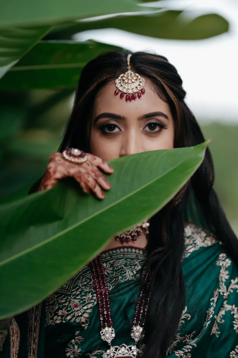 Artistic bridal portrait shot by Kerala wedding photographer