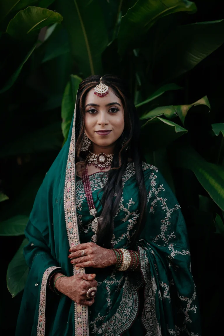 Bridal portrait with natural light