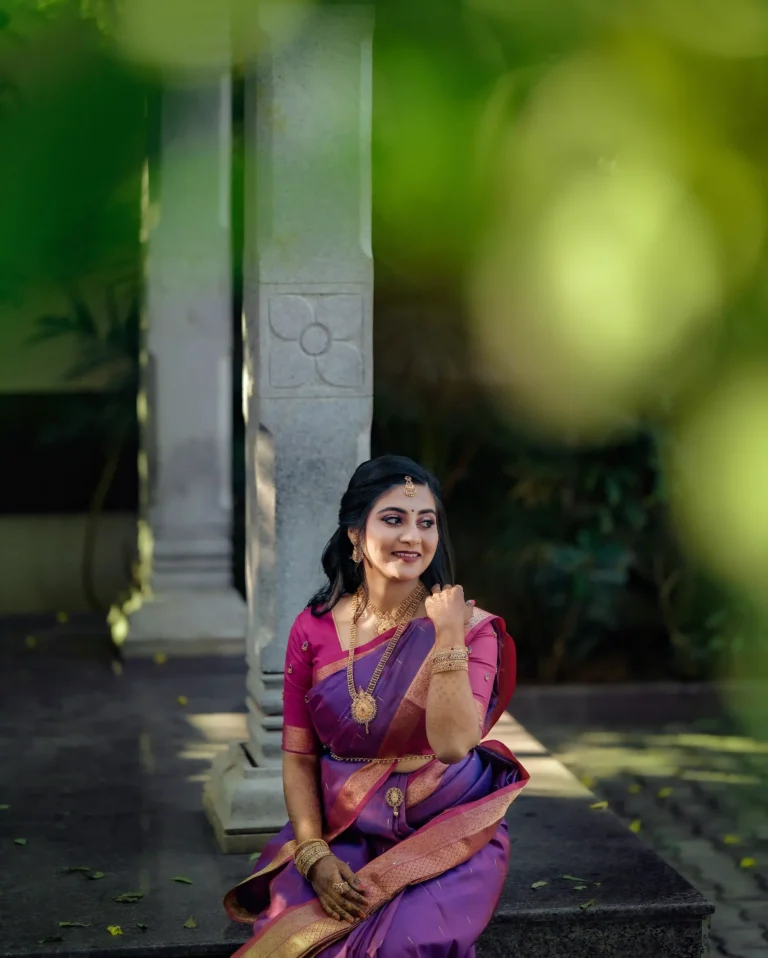 Bride traditional pose