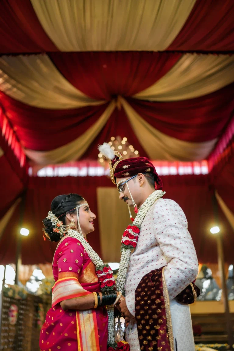 North Indian Wedding Couple Portrait