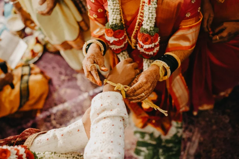 North Indian Wedding Ritual Hands Closeup shot