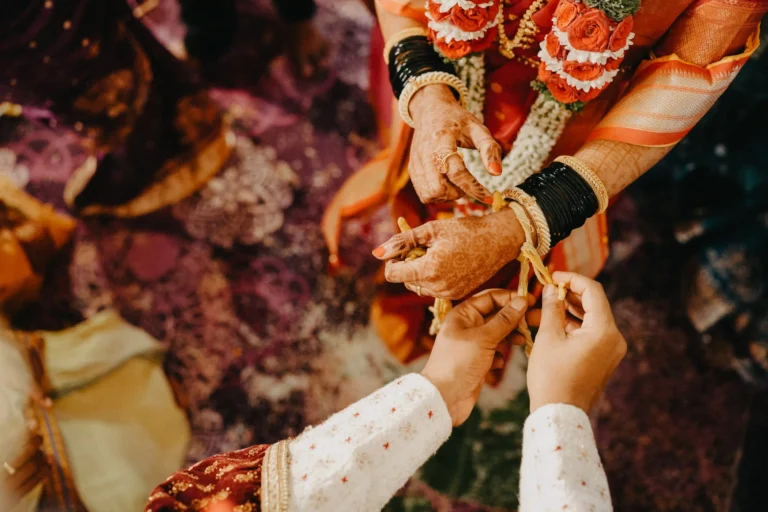 Wedding Ritual Hands Closeup