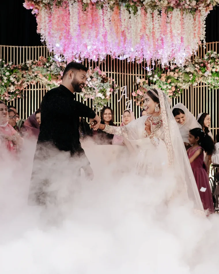 Bride and groom's first dance